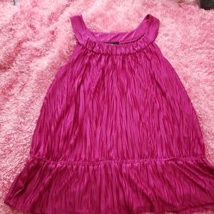 Shimmer satin style tank